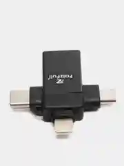 OTG переходник 3в1 USB Type-C MicroUSB Lightning
