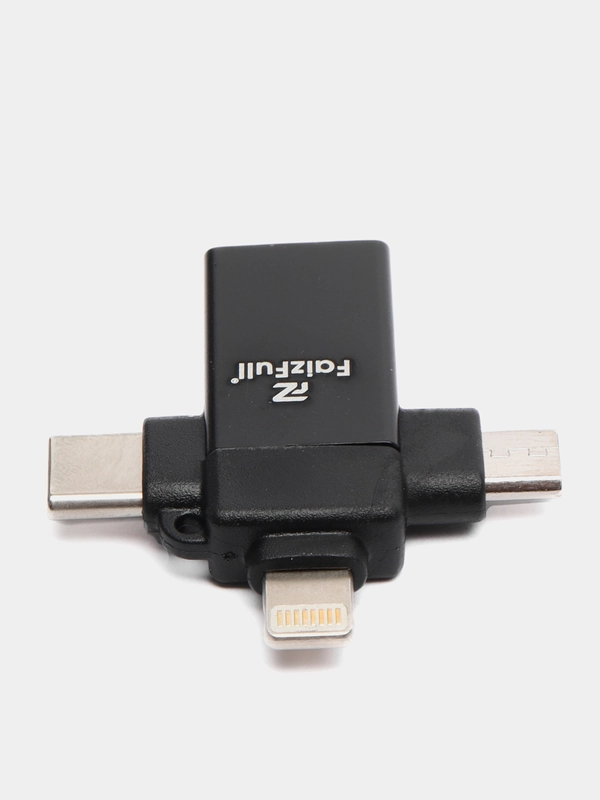 OTG переходник 3в1 USB Type-C MicroUSB Lightning