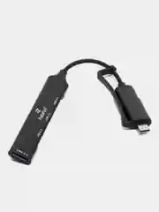 USB-хаб 2в1, разветвитель на 4 порта, Type-C, переходник Hub 3.0, концентратор