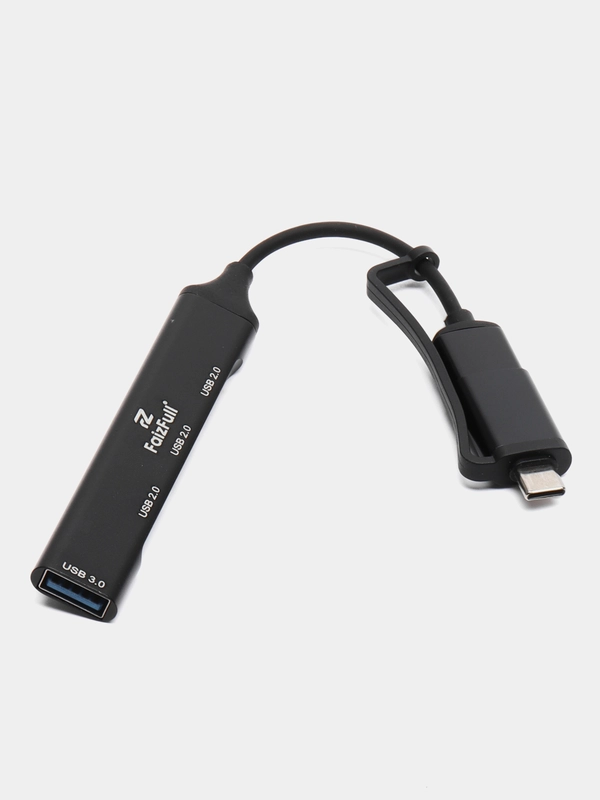 USB-хаб 2в1, разветвитель на 4 порта, Type-C, переходник Hub 3.0, концентратор