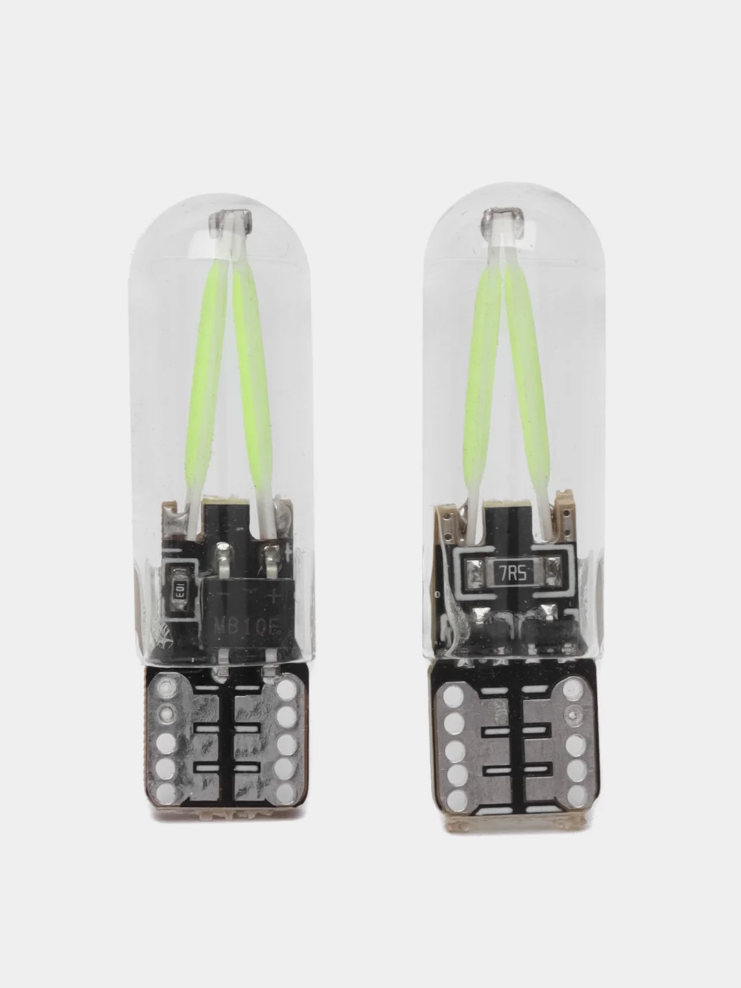 Зеленый лампа габаритов номера салона (габаритная) светодиодная T10 W5W 12 V, LED COB, без цоколя