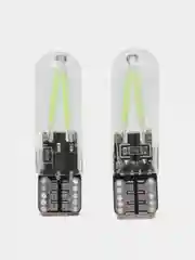 Зеленый лампа габаритов номера салона (габаритная) светодиодная T10 W5W 12 V, LED COB, без цоколя