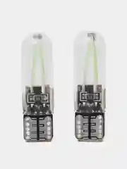 Ледяной лампа габаритов номера салона (габаритная) светодиодная T10 W5W 12 V, LED COB, без цоколя