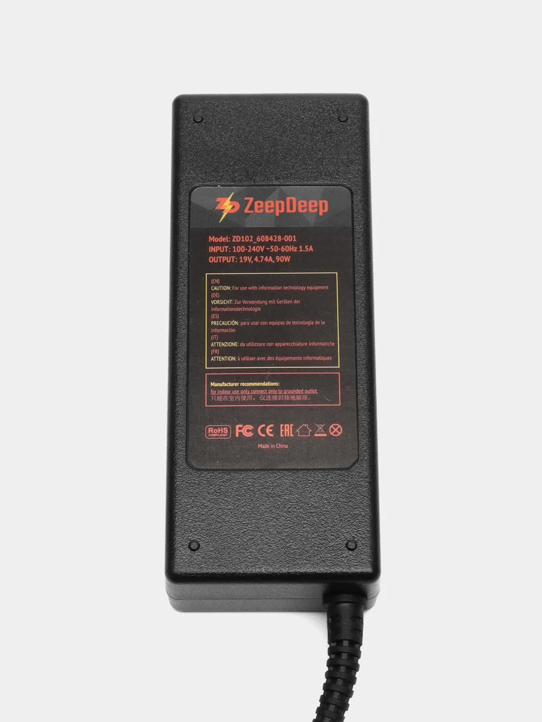 Блок питания для HP Pavilion 7.4x5.0 90W 19V 4.74A, 608428-001, dv3-2000, dv5-1000