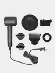 Серый фен для укладки и сушки волос Super Hair Dryer Lite 5 в 1, 3 режима воздушного потока