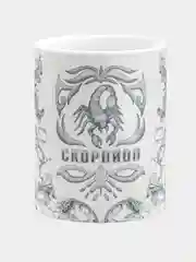 Кружка керамическая Скорпион Зодиак Этно