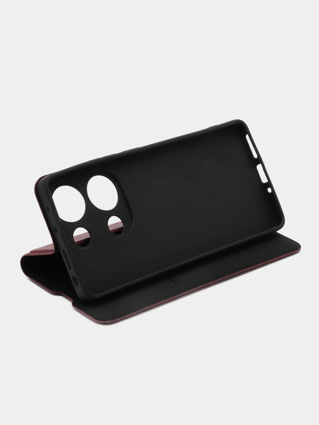 Бордовый чехол книжка Xiaomi Redmi Note 13 Pro 4g / Сяоми Редми Нот 13 Про