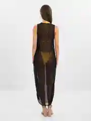 Черный туника пляжная, пляжное платье прозрачное