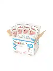 Белый megabox yokosun  premium подгузники на липучках  m (5-10 кг) 248 шт (62 шт * 4 уп)