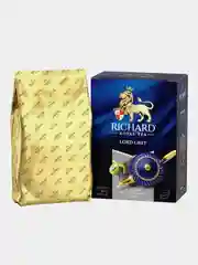 Чай листовой чай Richard "Lord Grey", крупнолистовой, цейлонский, рассыпной, заварочный, 180 г