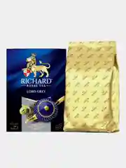 Чай листовой чай Richard "Lord Grey", крупнолистовой, цейлонский, рассыпной, заварочный, 180 г