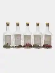 Конфетный подарочный набор для приготовления настоек, подарок мужчине, подарок воспитателю 5 бутылок