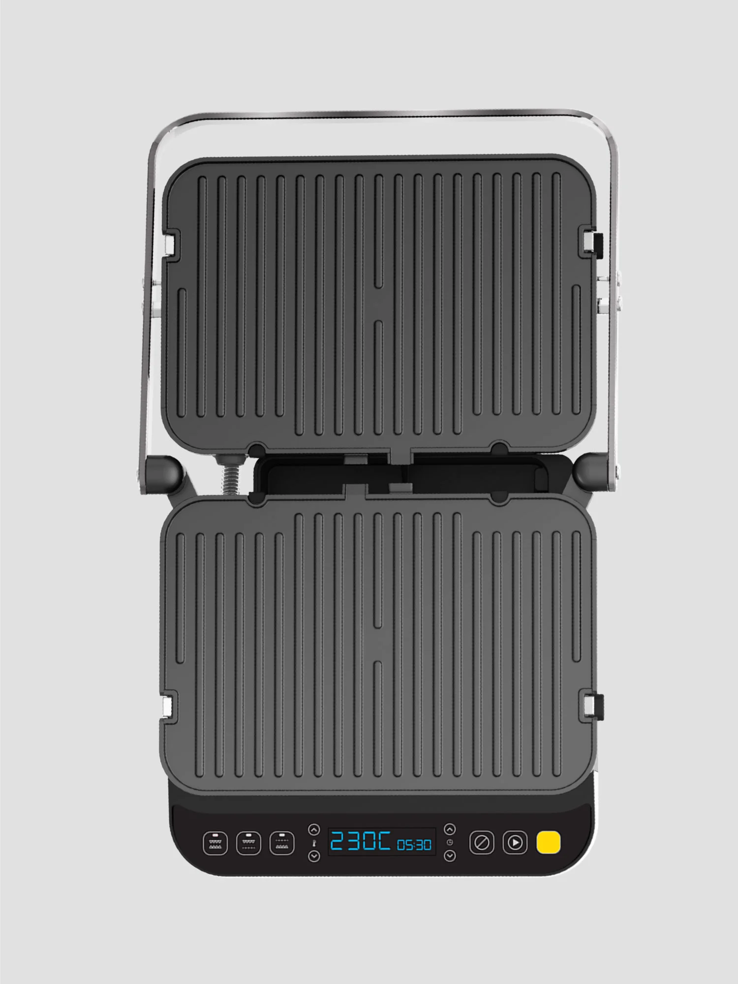 Гриль электрический VIXTER ECG-1012 / сменные панели / 2000 Вт
