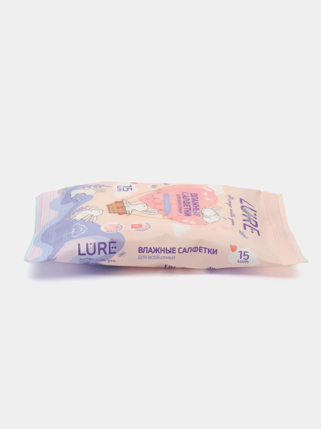 Lure Влажные салфетки, 15 шт