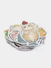 Багровый стикеры "Котики"