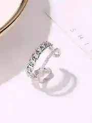 Серебряный кольцо женское, бижутерия