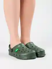 Зелёный хаки сабо женские из ЭВА