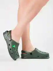 Зелёный хаки сабо женские из ЭВА