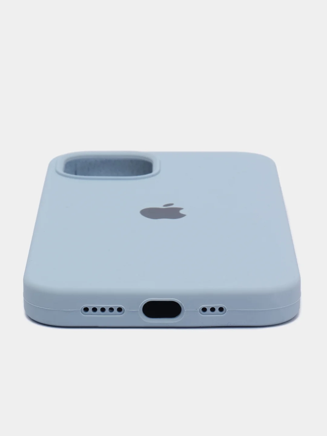 Голубой чехол Silicon Case на IPhone 11/12/13/14/15/Pro/Pro Max