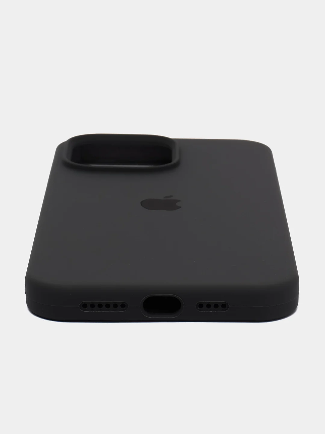 Угольный чехол Silicon Case на IPhone 11/12/13/14/15/Pro/Pro Max