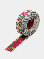 Лесной зеленый тесьма жаккардовая ширина 2 см