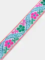 Розовый тесьма жаккардовая ширина 2 см