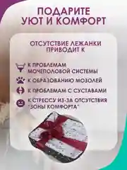 Белый лежанка для кошек и мелких пород собак Bio-line, двухсторонняя, 40 х 50 х 15 см