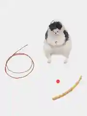 Кот рыбак белый с черными пятнами