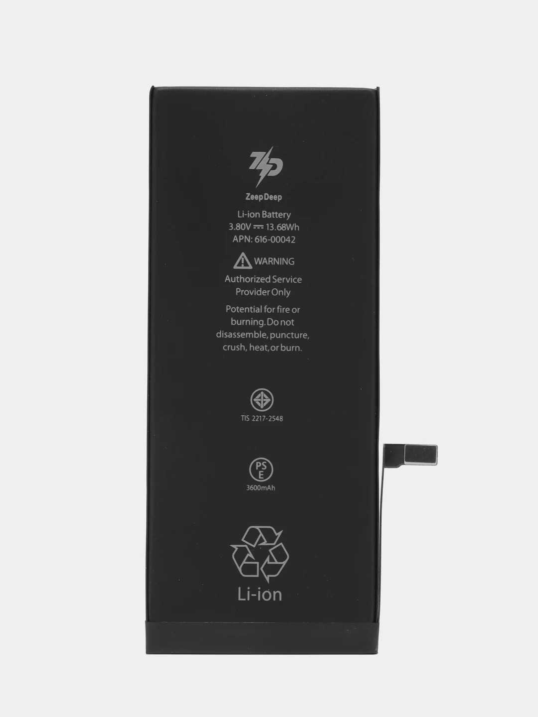 Аккумулятор для iPhone 6S plus (3350mAh), увеличенная емкость, монтажный стикер ZeepDeep