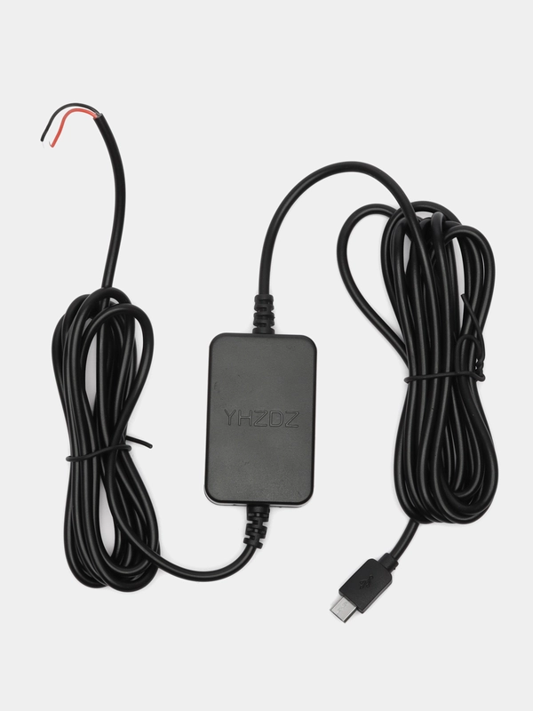 Кабель питания MICRO USB для скрытой установки видеорегистратора 12/24v 2A 3метра