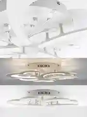Управляемая потолочная люстра светодиодная без пульта Estares СRYSTAL 60W ON/OF,до 20 кв.м