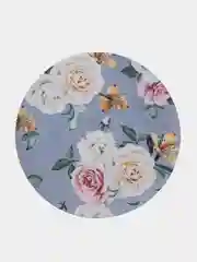 Серебряный коврик для компьютерной мыши, круглый