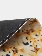 Желтый коврик для компьютерной мыши, с прошитыми краями, круглый