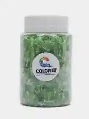 Зеленый стеклянная крошка, цветное стекло, фр. 1-4 мм, 150 гр, COLOR SI
