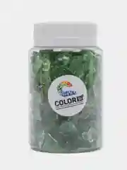 Зеленый стеклянная крошка цветное битое стекло, 4-8 мм, COLOR SI