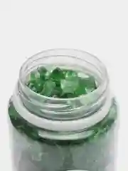 Зеленый стеклянная крошка цветное битое стекло, 4-8 мм, COLOR SI