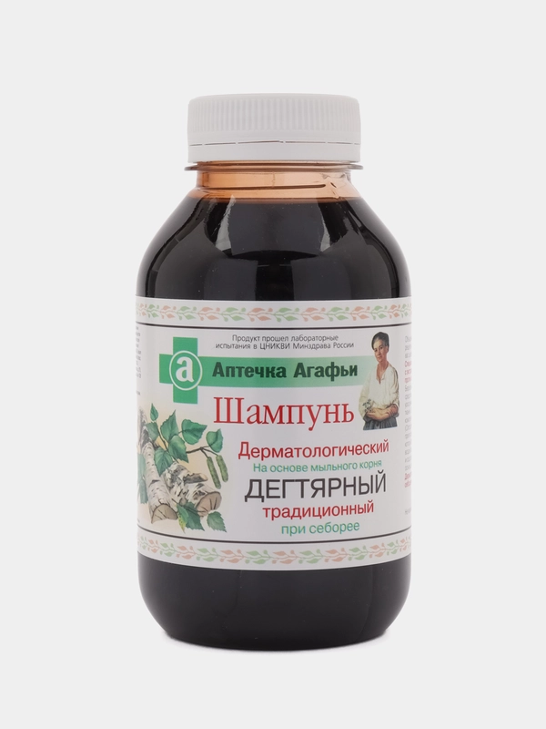 Рецепты бабушки Агафьи Аптечка Агафьи шампунь Дегтярный традиционный, 300 мл