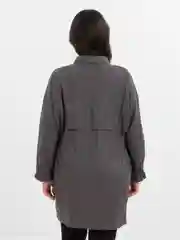 Серый рубашка платье