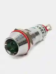 220В Индикатор световой контрольная лампа светодиод в корпусе L-616-G 220V зеленый (10мм)