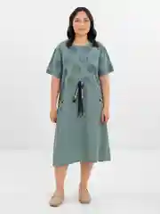 Зеленый платье женское летнее больших размеров