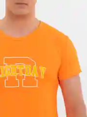 Оранжевый футболка мужская