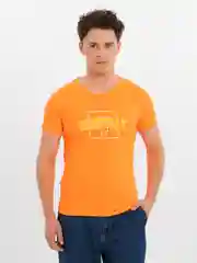 Оранжевый футболка мужская