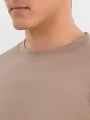 Бежевый меланж мужской спортивный костюм