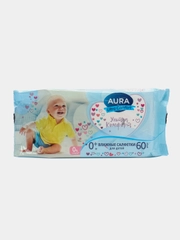 AURA Ultra comfort" Влажные салфетки для детей, 60 шт
