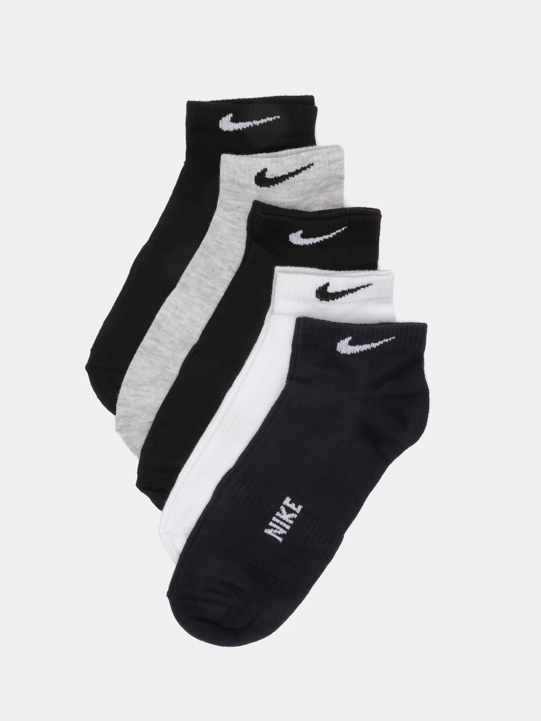 Разноцветный носки мужские короткие Nike 5 пар. Размер 41-47