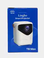 Белый проектор Lingbo T8, Android, Wi-Fi, HDMI, USB, Bluetooth, со штативом, домашний кинотеатр