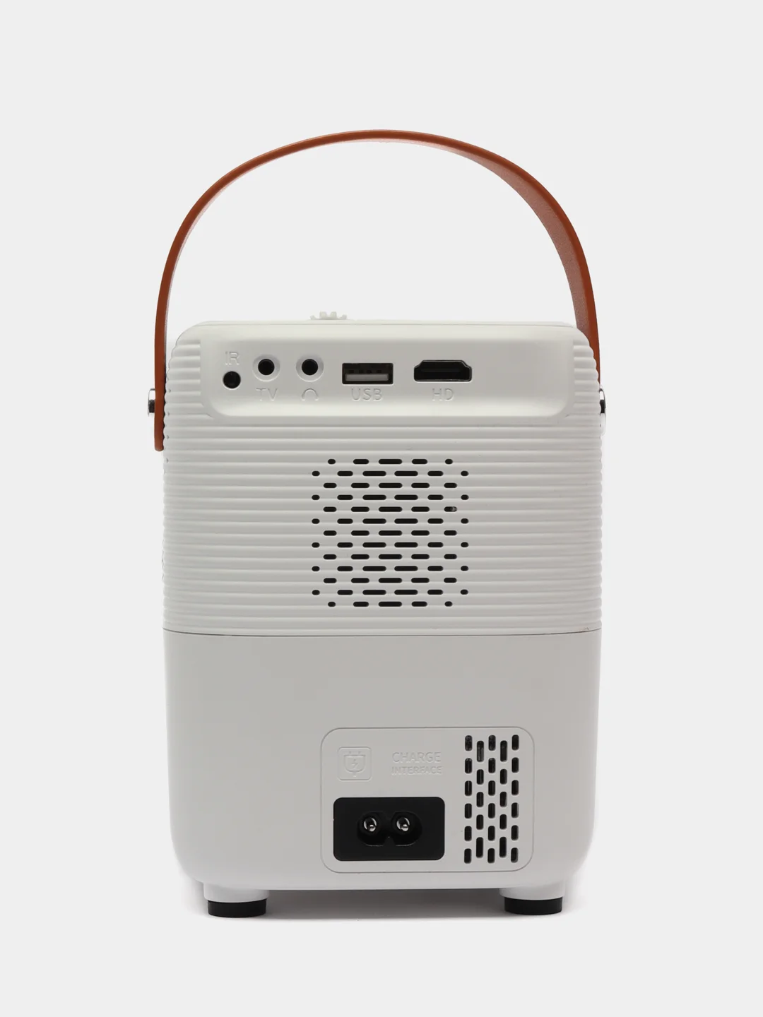 Белый проектор Lingbo T8, Android, Wi-Fi, HDMI, USB, Bluetooth, со штативом, домашний кинотеатр