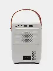 Белый проектор Lingbo T8, Android, Wi-Fi, HDMI, USB, Bluetooth, со штативом, домашний кинотеатр