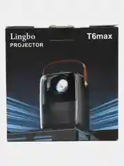 Черный проектор Lingbo T6, HDMI, USB, Android, Wi-Fi, Bluetooth, домашний кинотеатр