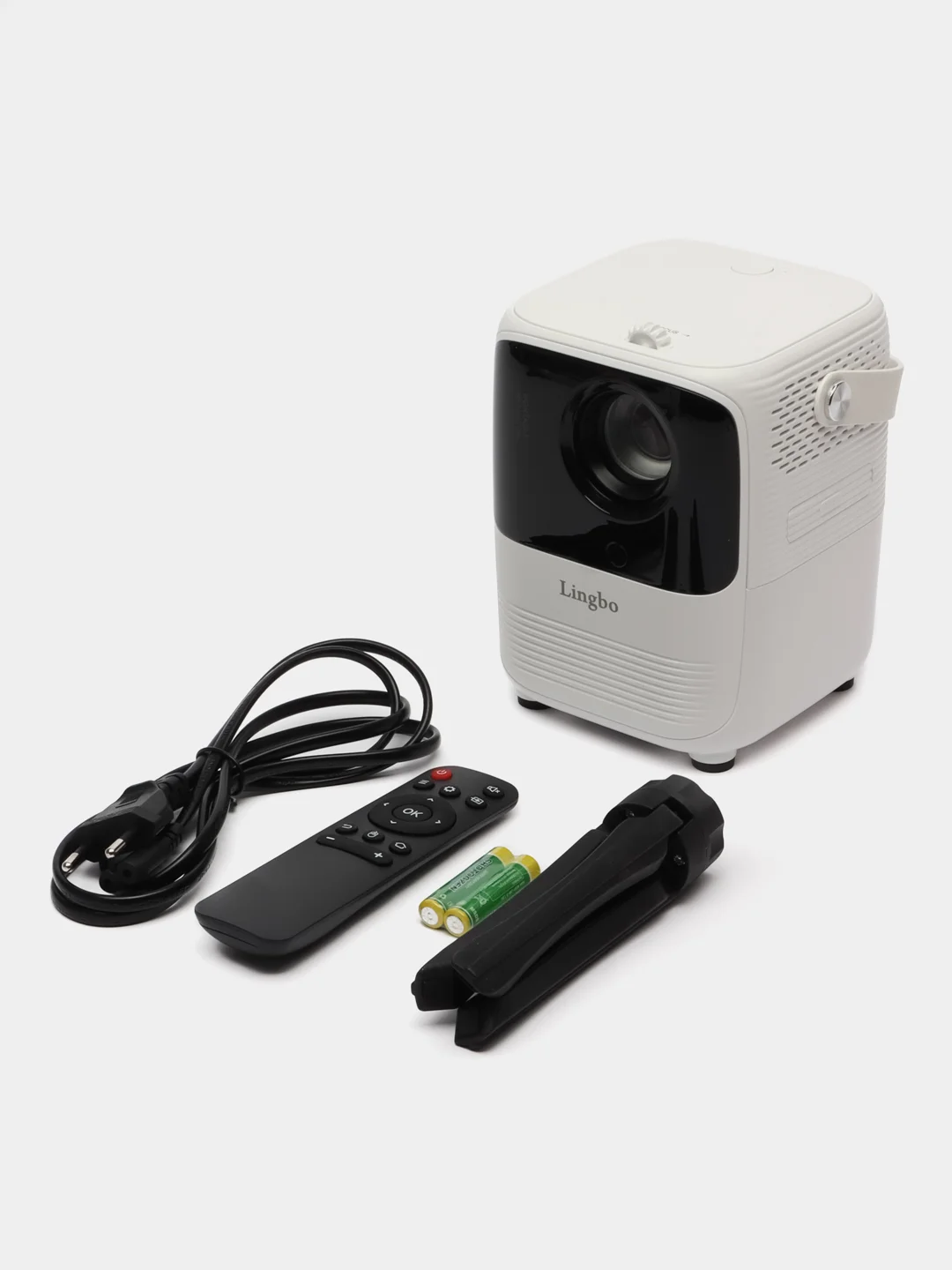 Белый проектор Lingbo T6, HDMI, USB, Android, Wi-Fi, Bluetooth, домашний кинотеатр